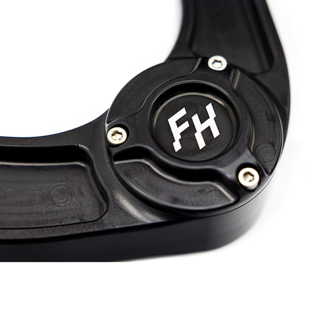 Enhance your Ford Bronco's suspension with Fun Haver Off-Road Upper Control Arms. Built from CNC machined 6061-T6 billet aluminum, these control arms offer increased wheel travel, superior strength, and durability for rugged terrains. Correct axle geometry, boost usable wheel travel, and reduce wear on factory ball joints. Upgrade your Ford Bronco's performance and reliability with Fun Haver Off-Road Upper Control Arms.